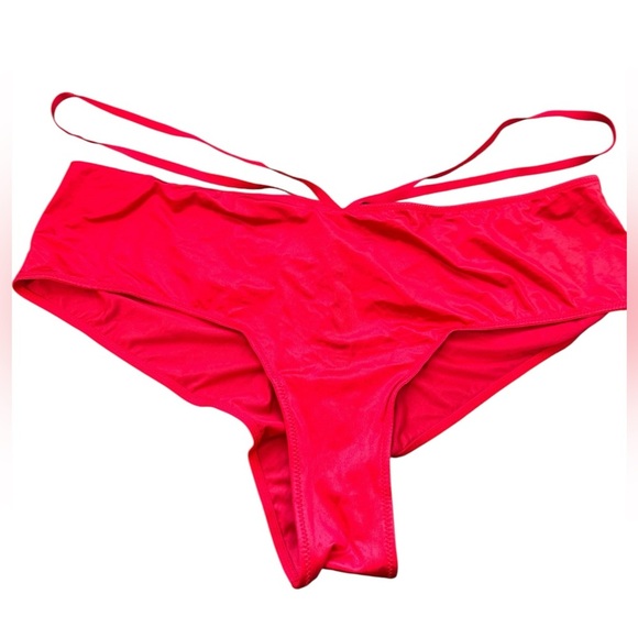 Victoria's Secret Very Sexy So Obsessed Strappy Cheeky Panty Red - Picture 2 of 7